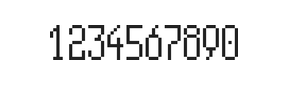 5×11数字点阵字体 ddN511AB0411