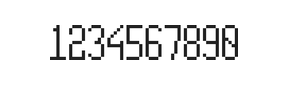 5×11数字点阵字体 ddN511AB0513