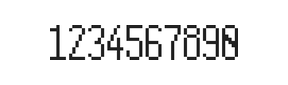 5×11数字点阵字体 ddN511AB0523