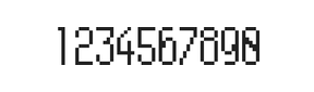 5×11数字点阵字体 ddN511AB0531