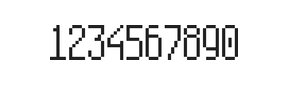 5×11数字点阵字体 ddN511AB0545