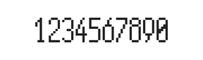 5×11数字点阵字体 ddN511AB0606