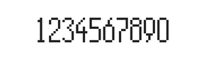 5×11数字点阵字体 ddN511AB0651