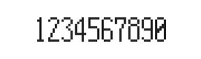 5×11数字点阵字体 ddN511AB0661