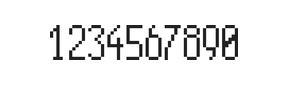 5×11数字点阵字体 ddN511AB0665