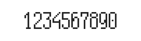 5×11数字点阵字体 ddN511AB0818