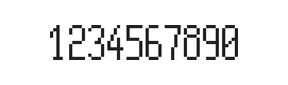 5×11数字点阵字体 ddN511AB0881