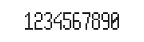 5×11数字点阵字体 ddN511AB0906