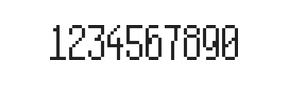 5×11数字点阵字体 ddN511AB0914