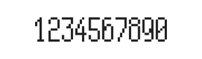 5×11数字点阵字体 ddN511AB0916