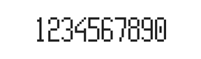 5×11数字点阵字体 ddN511AB1015