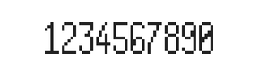 5×11数字点阵字体 ddN511AB1122