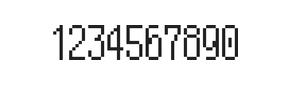 5×11数字点阵字体 ddN511AB1212
