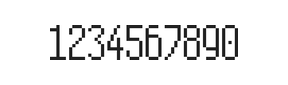 5×11数字点阵字体 ddN511AB1225