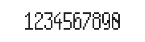 5×11数字点阵字体 ddN511AB1324