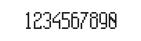5×11数字点阵字体 ddN511AB1416