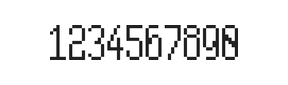 5×11数字点阵字体 ddN511AB1431