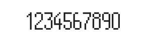 5×11数字点阵字体 ddN511AB1437