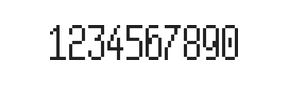5×11数字点阵字体 ddN511AB1461