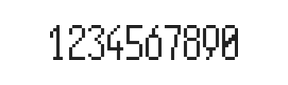 5×11数字点阵字体 ddN511AB1488