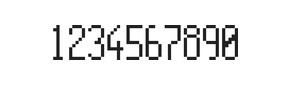 5×11数字点阵字体 ddN511AB1522