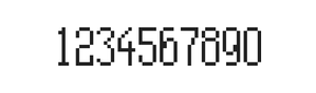5×11数字点阵字体 ddN511AB1525