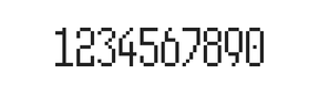 5×11数字点阵字体 ddN511AB1636
