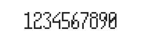 5×11数字点阵字体 ddN511AB1647