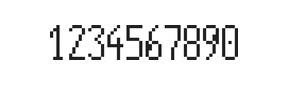 5×11数字点阵字体 ddN511AB1650
