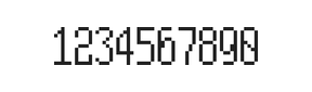 5×11数字点阵字体 ddN511AB1825