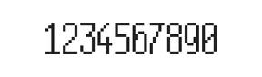 5×11数字点阵字体 ddN511AB1828