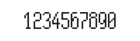 5×11数字点阵字体 ddN511AB1932