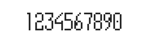 5×11数字点阵字体 ddN511AB1966