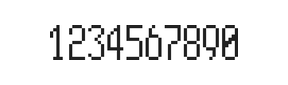 5×11数字点阵字体 ddN511AB1983