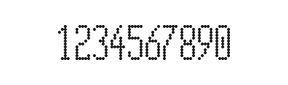 5×12数字点阵字体 ddN512AA0339