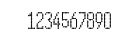 5×12数字点阵字体 ddN512AA0438