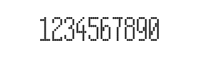 5×12数字点阵字体 ddN512AA0444