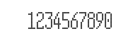 5×12数字点阵字体 ddN512AA0562
