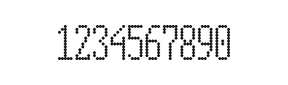 5×12数字点阵字体 ddN512AA0676