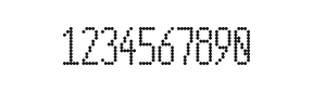 5×12数字点阵字体 ddN512AA1128