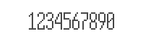 5×12数字点阵字体 ddN512AA1264