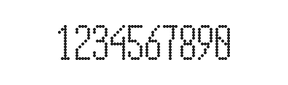 5×12数字点阵字体 ddN512AA1444