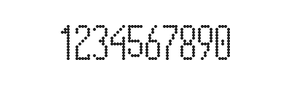5×12数字点阵字体 ddN512AA1446