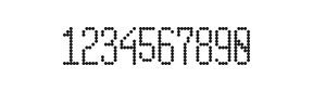 5×12数字点阵字体 ddN512AA1632