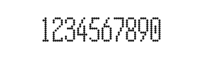 5×12数字点阵字体 ddN512AA1813
