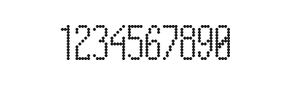 5×12数字点阵字体 ddN512AA1981