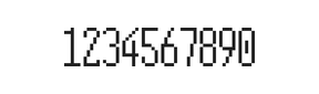5×12数字点阵字体 ddN512AB0426