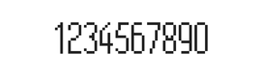 5×12数字点阵字体 ddN512AB0443