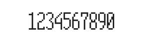 5×12数字点阵字体 ddN512AB0444