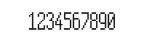 5×12数字点阵字体 ddN512AB0506